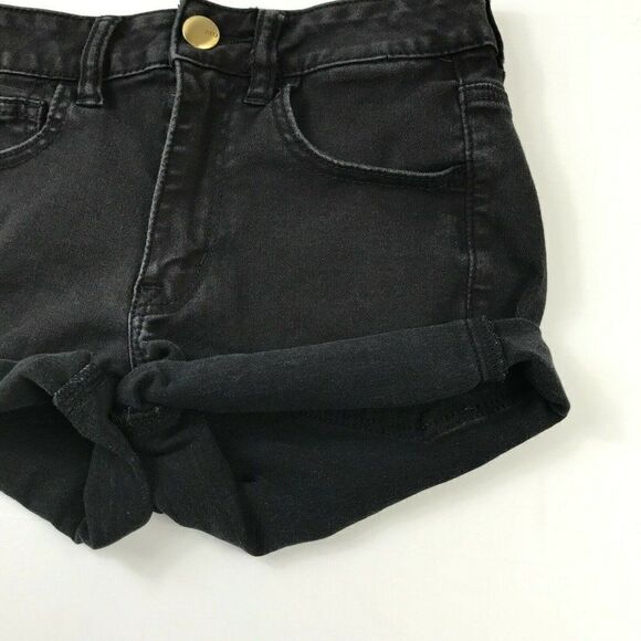 American Eagle Hi Rise Shortie Denim Jean Shorts - Picture 2 of 10